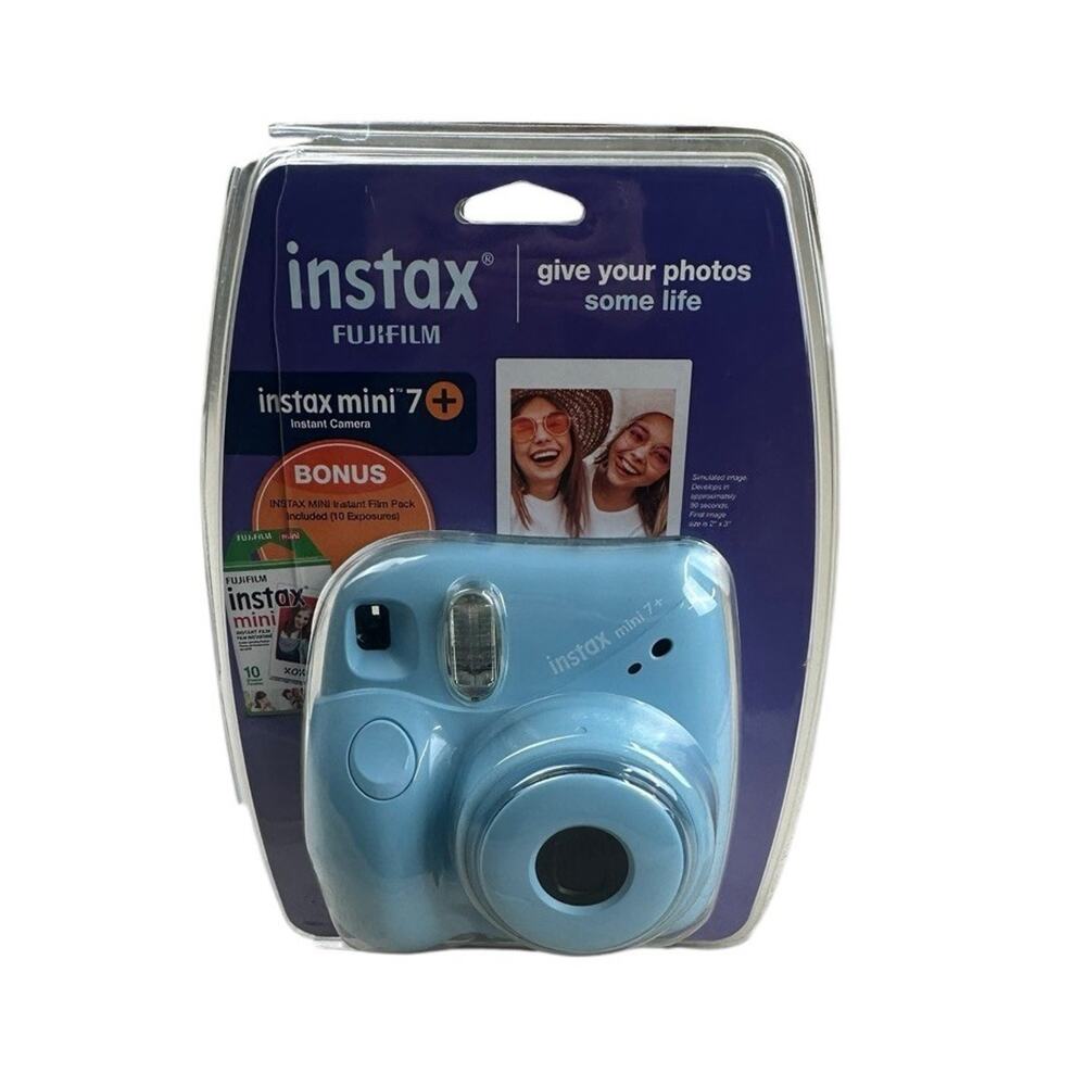 Fujifilm Instax Mini 7+ Instant Camera - Light Blue Brand New Sealed
